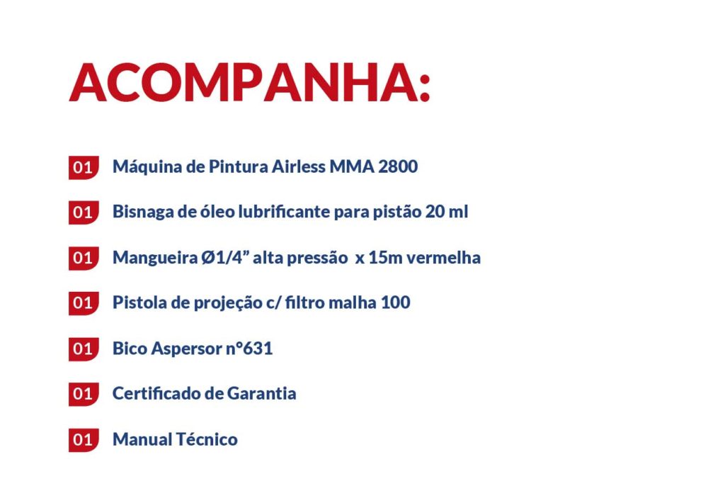 Máquina de Pintura Airless MMA 2800
