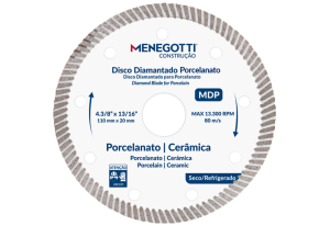 Disco Diamantado Porcelanato MDP 115mm